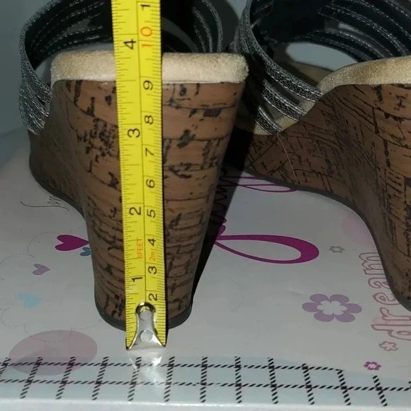 Jelly Pop Memory Foam Pheonix Jewel Slide  Stud Wedge Sandals Size 9.5 - Picture 6 of 11